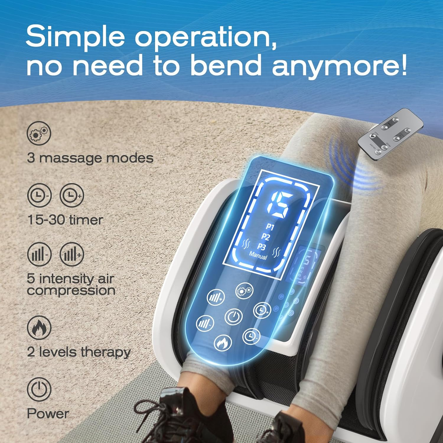 ComfortWave Leg Relief Device